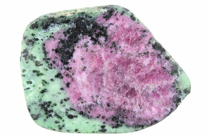 Polished Ruby In Zoisite Slice - Tanzania #265164